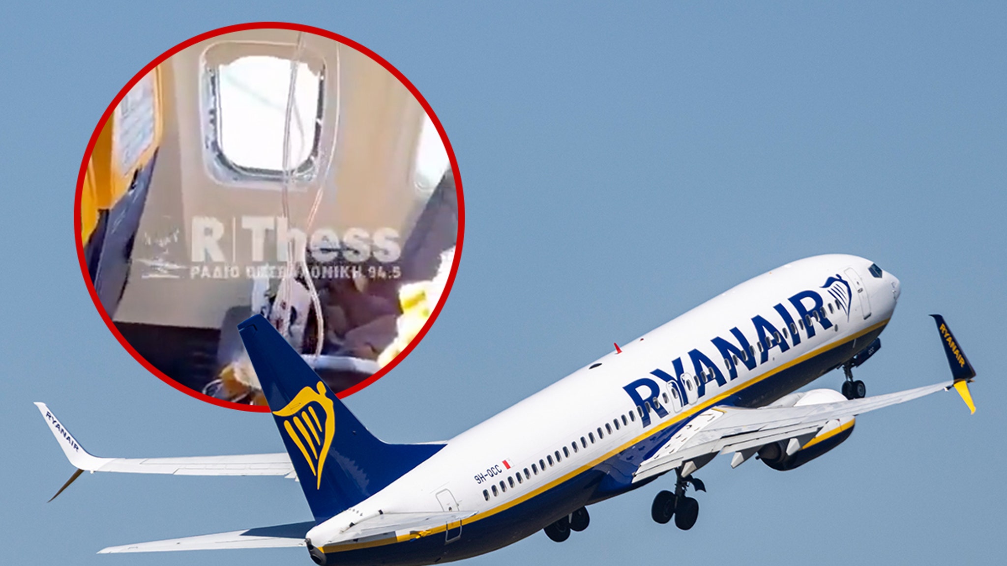 Пассажир Ryanair чуть не выпал из самолета: шокирующий инцидент